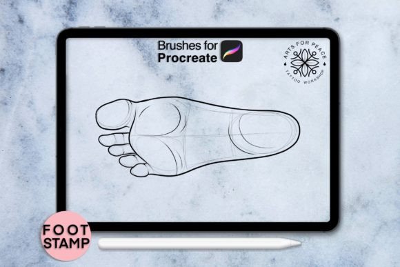 Evaluating the Foot Procreate Stamp Graphic Session 1 Brush Set