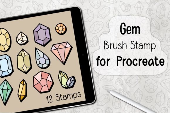 Evaluating the Gem Procreate Brush Stamp for Digital Design