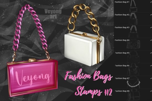 Fashion Bags Stamps 2: Integrating Digital Assets into Professional Procreate Workflows