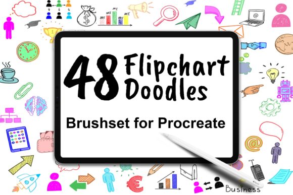 Flipchart Doodles for Business in Procreate