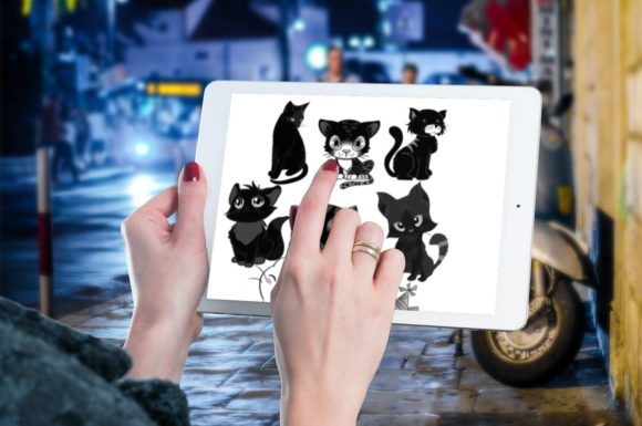 Integrating 10 Beautiful Cat Brush Stamps V 7 into Your Digital Art Workflow