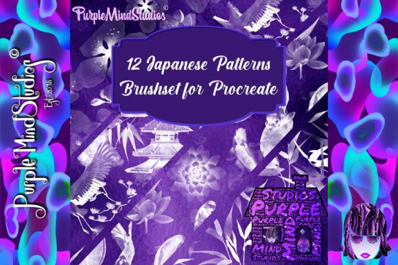 Japanese Patterns Brushset for Procreate: Elevating Digital Art with Traditional Aesthetics