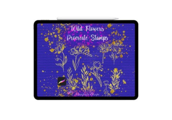 Mastering Digital Botanicals with 15 Beautiful Flowers Brush Stamps V 24