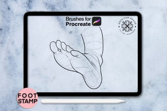 Mastering Digital Textures: A Deep Dive into Foot Procreate Stamp Graphic Session 20