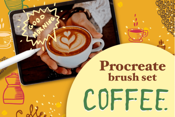 Mastering the Art of Latte Illustration with the Coffee Design Procreate Brush Set