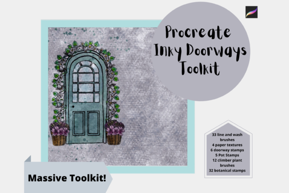 Mastering the Procreate Doors Ink Line Wash Brush Set