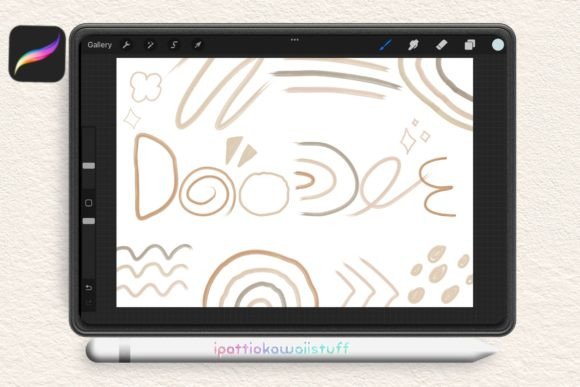 Procreate Abstract Doodle Stamps