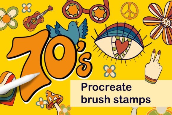 Revive Retro Vibes with 70s Procreate Brushes