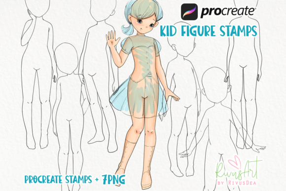 Unlocking Creative Potential with Procreate Figure Stamps Kid Figure