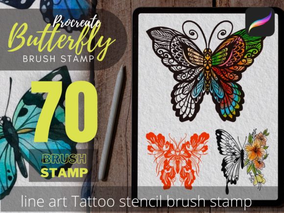 Unlocking Creative Potential with the 70 Butterfly Procreate Brush Stamp Collection