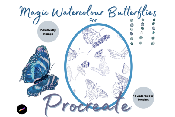 Unlocking Creativity with Magic Watercolour Butterflies Procreate Brushes